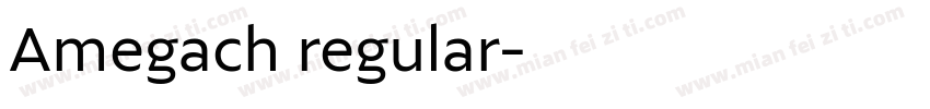Amegach regular字体转换